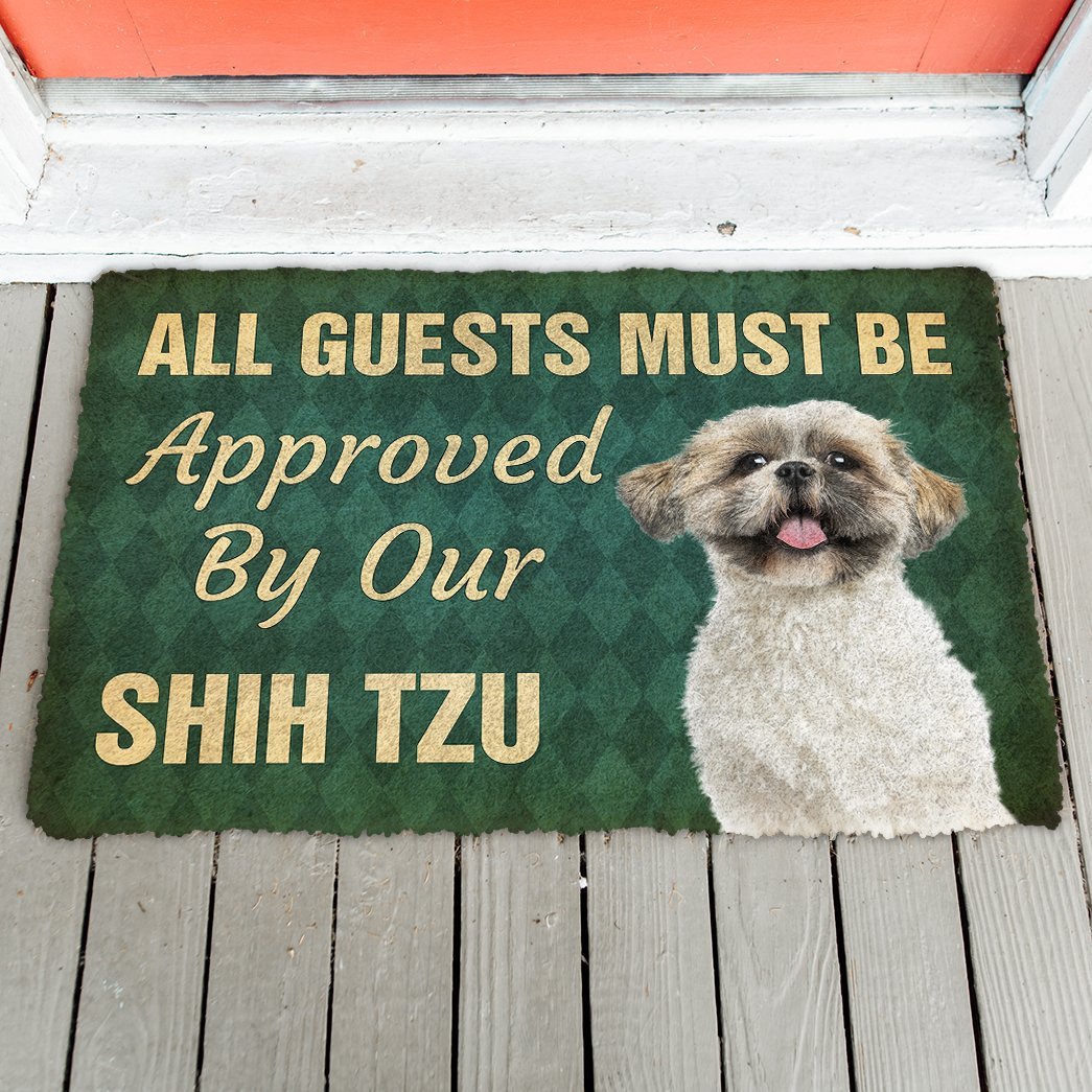 3D Must Be Approved By Our Shih Tzu Custom Doormat