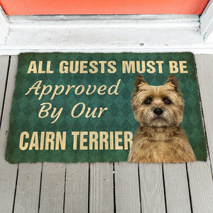3D Must Be Approved By Our Cairn Terrier Custom Doormat
