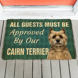 3D Must Be Approved By Our Cairn Terrier Custom Doormat
