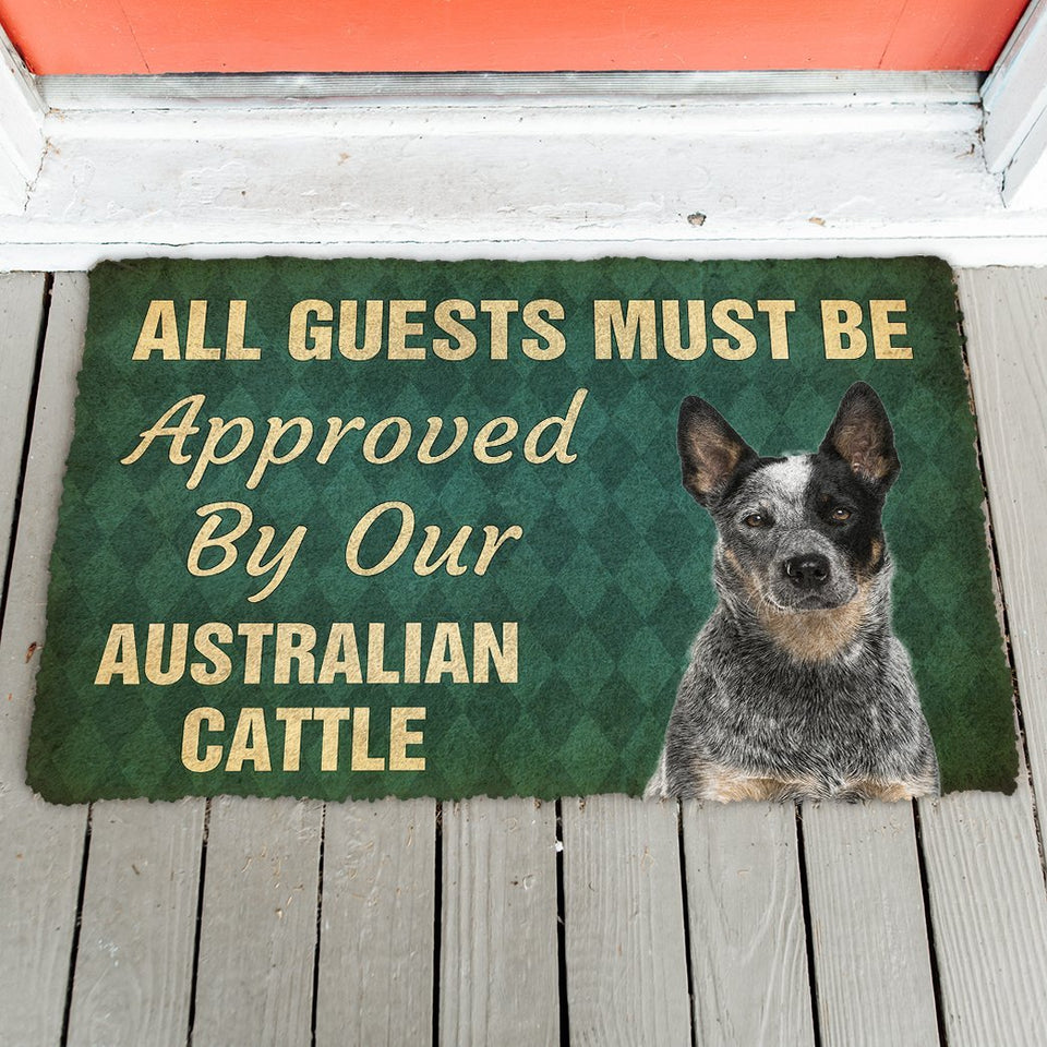 3D Must Be Approved By Our Australian Cattle Custom Doormat