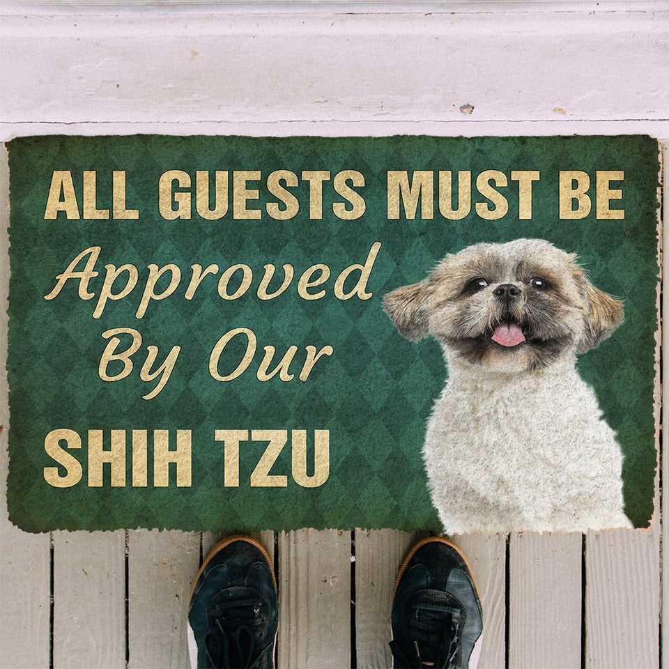 3D Must Be Approved By Our Shih Tzu Custom Doormat
