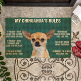 3D My Chihuahua's Rules Doormat