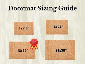 Welcome Home Coir Doormat - Cute Door Mat Anniversary New Home Wedding Gift