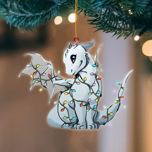 Godmerch- Ornament- Dragon Christmas Light Hanging Ornament Dog Ornament, Car Ornament, Christmas Ornament