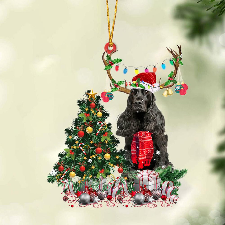 Ornament- English Cocker Spaniel 1-Christmas Tree Gift Hanging Ornament, Christmas Ornament, Car Ornament
