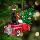 Ornament- English Cocker Spaniel 1-Pine Truck Hanging Ornament, Happy Christmas Ornament, Car Ornament