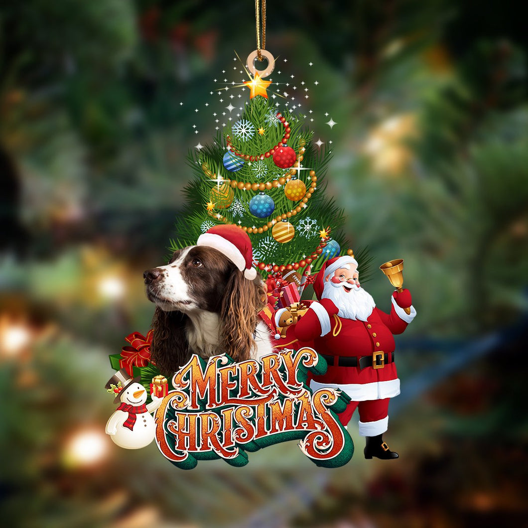 Ornament- English Springer Spaniel-Christmas Tree&Dog Hanging Ornament, Christmas Ornament, Car Ornament