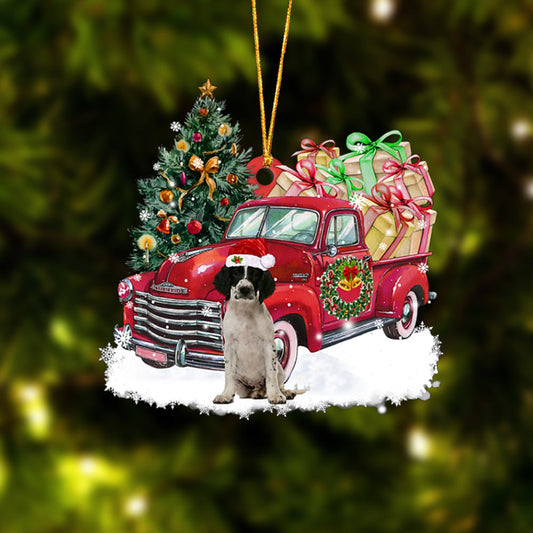 Godmerch- Ornament- English Springer Spaniel Christmas Hanging Ornament Dog Ornament, Car Ornament, Christmas Ornament