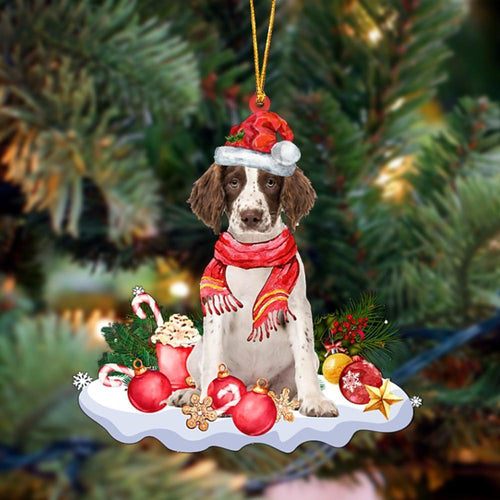 English Springer Spaniel 1-Better Christmas Hanging Ornament