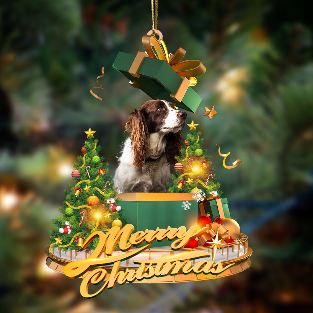 Ornament- English Springer Spaniel-Christmas Gifts&dogs Hanging Ornament, Christmas Ornament, Car Ornament
