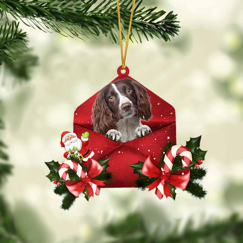 English Springer Spaniel Christmas Letter Ornament Dog Christmas Decoration