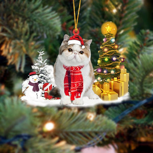 Godmerch- Ornament- Exotic Shorthair Cat Christmas Ornament Dog Ornament, Car Ornament, Christmas Ornament