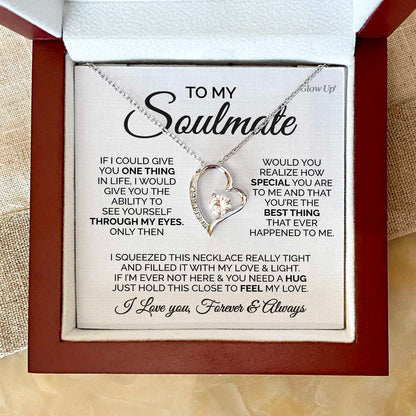 Forever Love Necklace - To my Soulmate- You are the best - Forever Love Necklace Gift For Wife For Mom