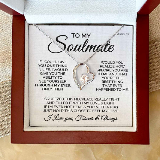 Forever Love Necklace - To my Soulmate- You are the best - Forever Love Necklace Gift For Wife For Mom