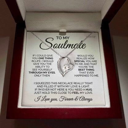 Forever Love Necklace - To my Soulmate- You are the best - Forever Love Necklace Gift For Wife For Mom