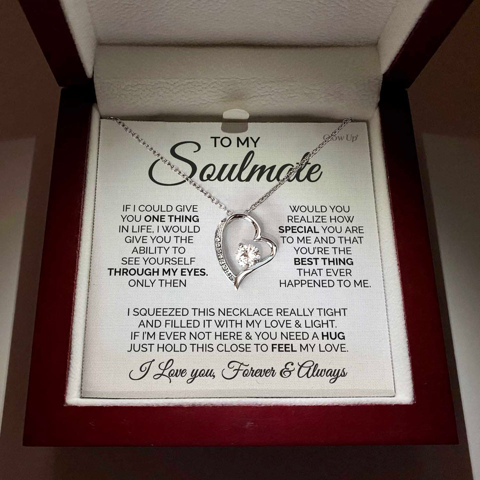 Forever Love Necklace - To my Soulmate- You are the best - Forever Love Necklace Gift For Wife For Mom