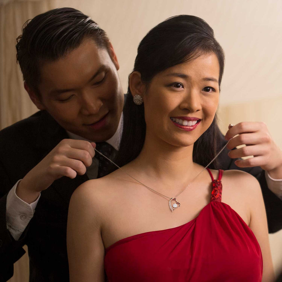 Forever Love Necklace - To My Soulmate - The One who Holds my Heart - Forever Love Necklace Gift For Wife