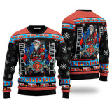 Firefighter Santa First In Last Out Ugly Christmas Sweater | For Men & Women | UH1525