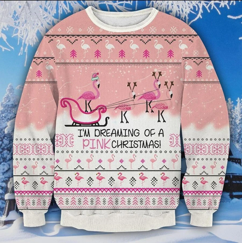 Flamingo Dream Ugly Christmas Sweater 