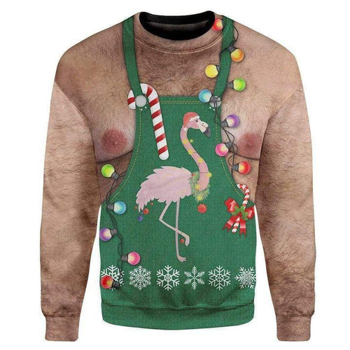 Flamingo Ugly Christmas Sweater 
