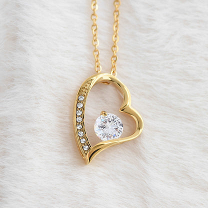 To My Smokin Hot Soulmate - Eternal Hope Necklace - Pink with Black Font
