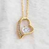 To My Smokin Hot Soulmate - Eternal Hope Necklace - Pink with Black Font