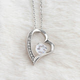 To My Smokin Hot Soulmate - Eternal Hope Necklace - Pink with White Font