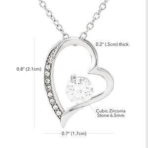 "Always Grateful" Wife 15th Wedding Anniversary Necklace Gift From Husband Forever Love Pendant Jewelry Box