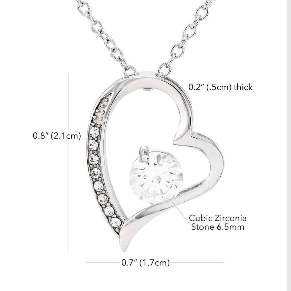 "Always Grateful" Wife 15th Wedding Anniversary Necklace Gift From Husband Forever Love Pendant Jewelry Box