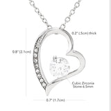 "A Beautiful Friend" Sister In Law 3rd Wedding Anniversary Necklace Gift From Sister-In-Law Brother-In-Law Forever Love Pendant Jewelry Box