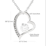 Namashops - Forever Love Necklace - To My Daughter - Forever Love - You Will Always Have Me, Gift For Wife, For Mom, Gift For Christmas, Birthday