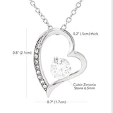 Forever Love Necklace - To My Girlfriend - Forever Love - I Love You More Every Day Gift For Wife For Mom
