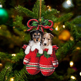 Fox Terrier Inside Your Gloves Christmas Holiday-Two Sided Ornament Christmas 2022 Ornament Gift