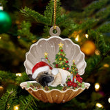 French Bulldog-Sleeping Pearl In Christmas Two Sided Ornament