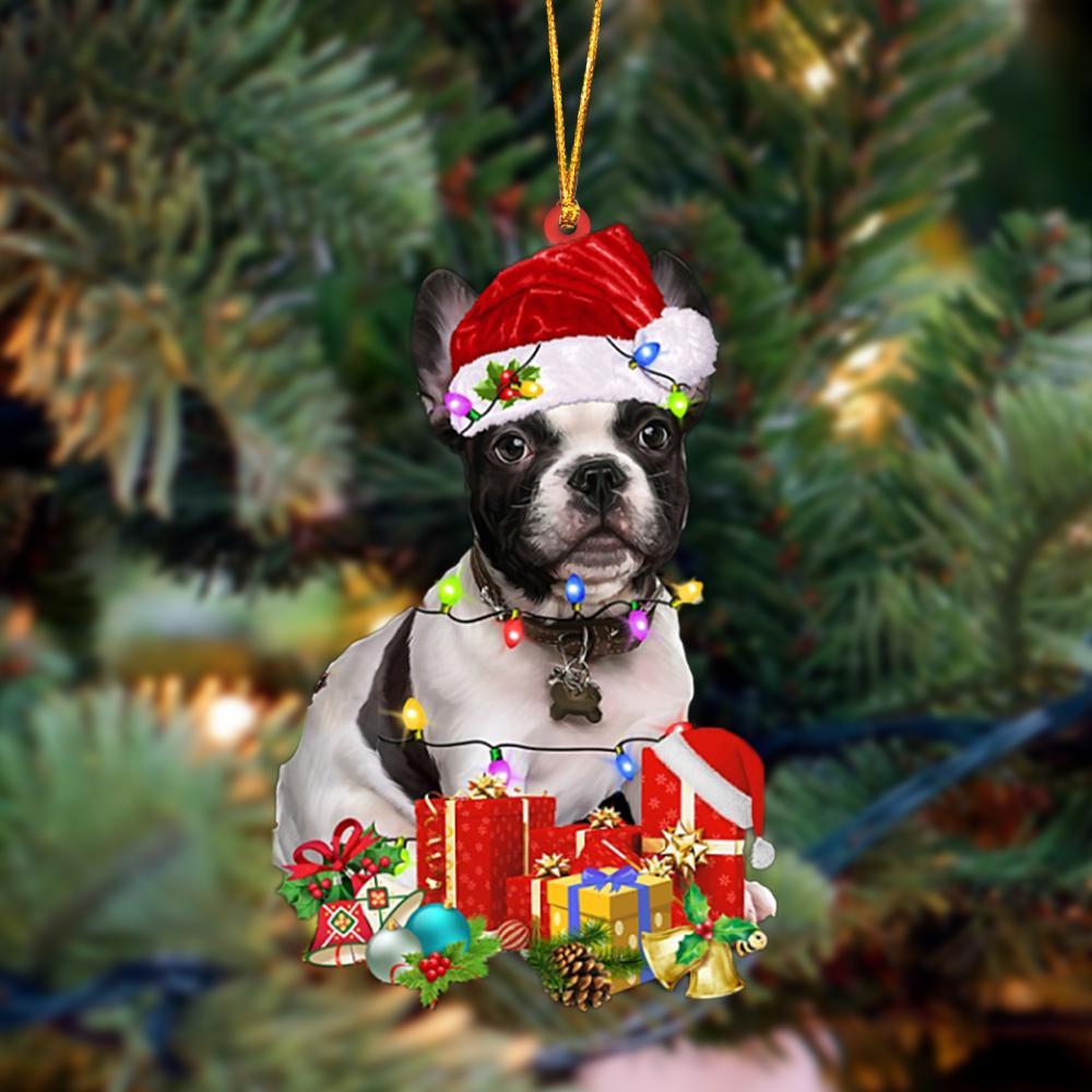 French Bulldog 2-Dog Be Christmas Tree Hanging Ornament