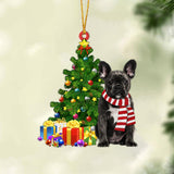 Godmerch- Ornament- French Bulldog 2-Christmas Star Hanging Ornament, Happy Christmas Ornament, Car Ornament