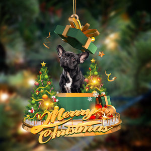 Ornament- French Bulldog 4-Christmas Gifts&dogs Hanging Ornament, Happy Christmas Ornament, Car Ornament