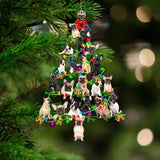 French Bulldog-Christmas Tree Lights-Two Sided Ornament