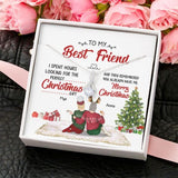 Friends Best Christmas Gift Is Me - Personalized Alluring Beauty Necklace - Gift for Friends 336C - TGV