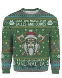 Deck The Halls With Skull Ugly Christmas Sweater 