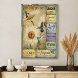 God says you are hummingbirds daisy - Matte Canvas