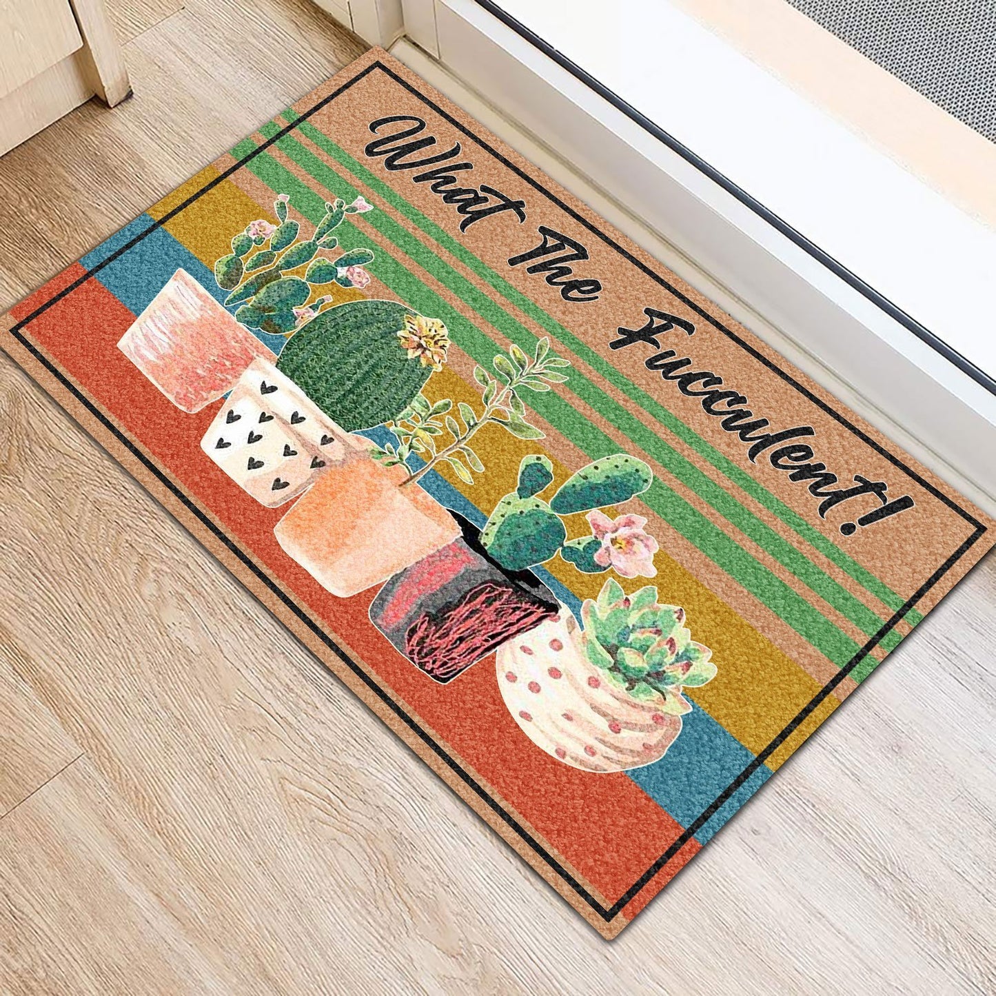 Garden What The Fucculent Doormat