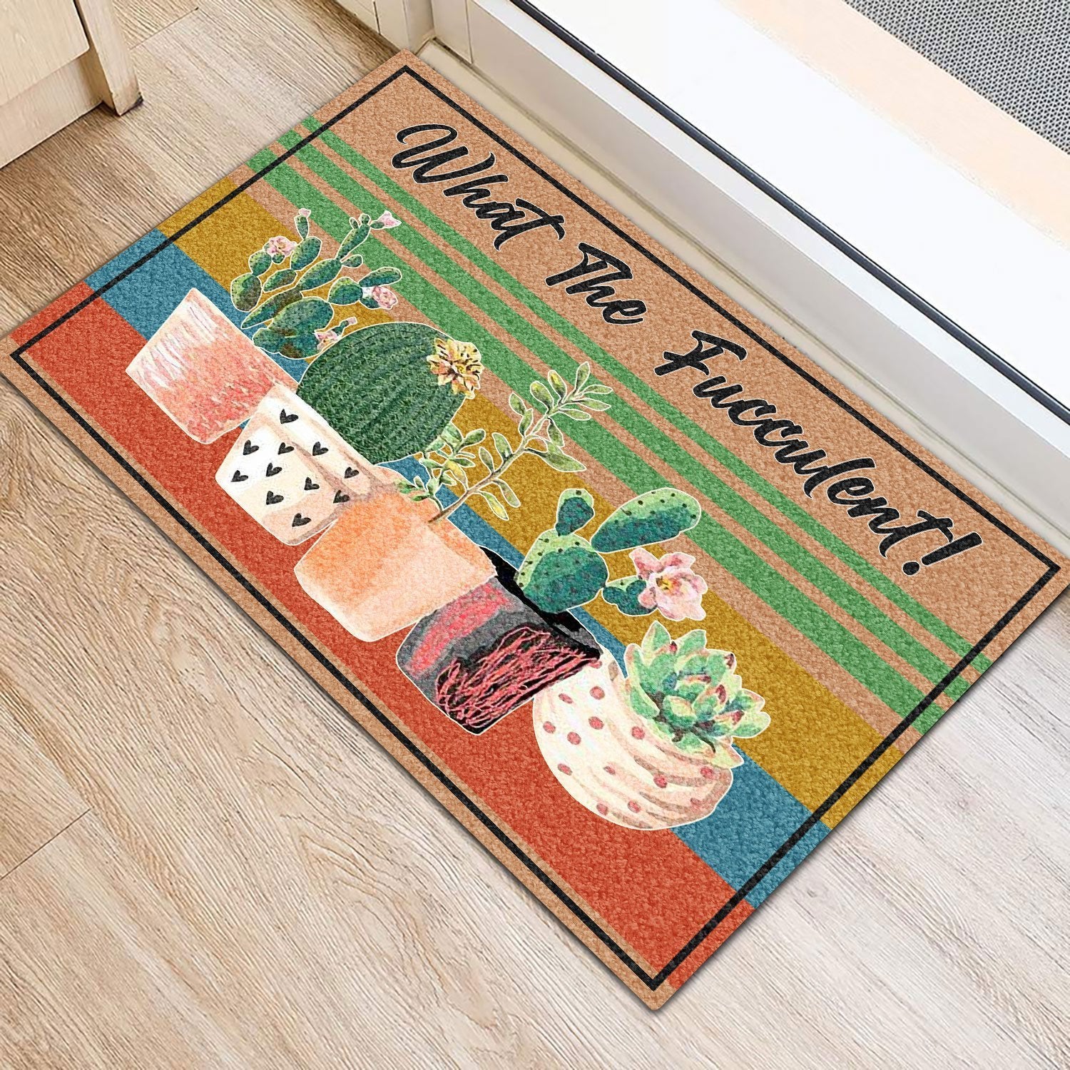 Garden What The Fucculent Doormat