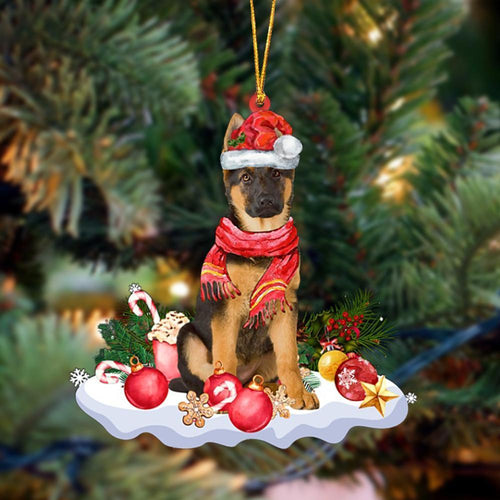 German Shepherd 1-Better Christmas Hanging Ornament