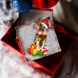 German Shepherd Christmas Shape Ornament