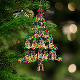 German Shepherd-Christmas Tree Lights-Two Sided Ornament