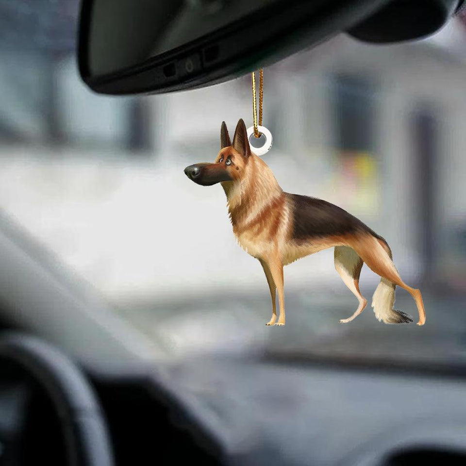 German Shepherd-Look At Me-Two Sided Ornament