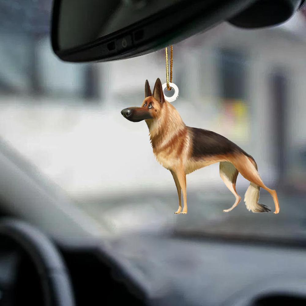 German Shepherd-Look At Me-Two Sided Ornament