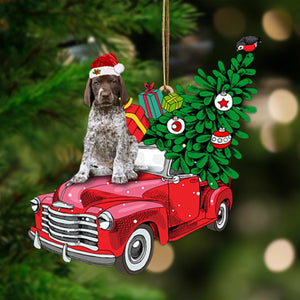 German Shorthaired Pointer-Pine Truck Hanging Ornament