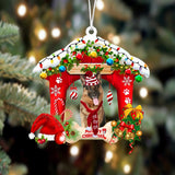 Ornament- German shepherd 2-Christmas House Two Sided Ornament, Happy Christmas Ornament, Car Ornament